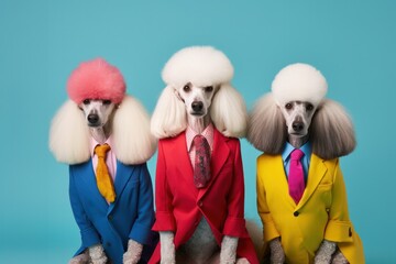 Stylish Poodle Affair - Fashionable and Sophisticated Canine Posse