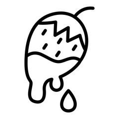 Chocolate fondue icon