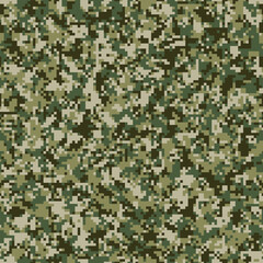 Digital pixel military camouflage pattern texture vector illustration
