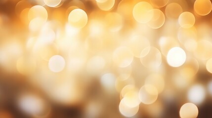 Obraz premium Abstract blurry cream color for background. Blur festival lights outdoor celebration and white bokeh.