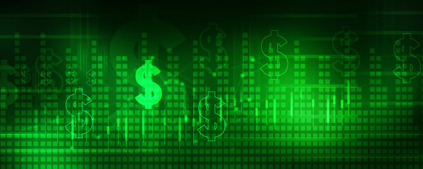 2d illustration usd Dollar symbol 