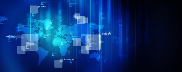 2d illustration world map abstract background
