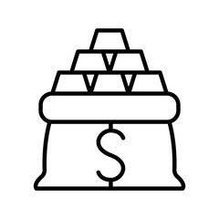 Gold bar icon