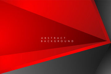 Red and black metallic technology style modern abstract background. design concept