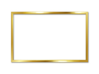 Realistic golden frame