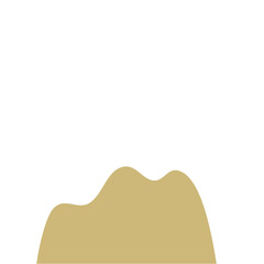 Fototapeta premium Desert Rock Vector,Cartoon Stone Canyon arc