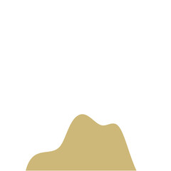 Desert Rock Vector,Cartoon Stone Canyon arc