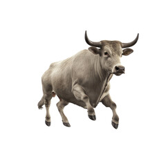 jumping bull transparent background