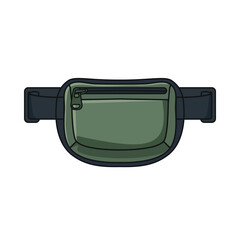 Waist bag. Different types of bags for money and cards, a modern bag.