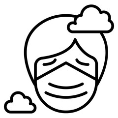 Air pollution icon