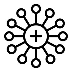 Obraz premium Virus, bacteria icon