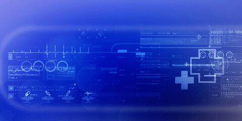 2D illustration medical structure background © jijomathai