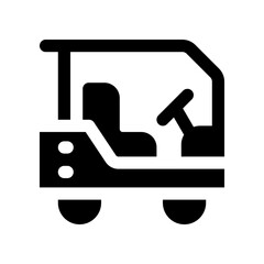 golf car icon. vector icon for your website, mobile, presentation, and logo design.