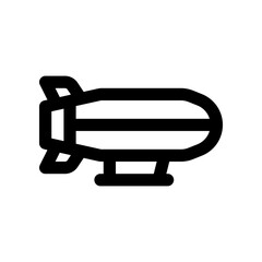 airship icon. vector icon for your website, mobile, presentation, and logo design.