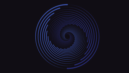 Abstract spiral dark blue and light line background. This creative design will help you to express your content in a way to attract clients. You can use it as a banner or home page background.