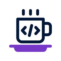 coffee icon. vector icon for your website, mobile, presentation, and logo design.