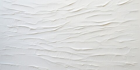 Generative AI, Closeup of impasto abstract rough white art painting texture