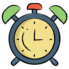 Vector hand drawn Alarm illustration