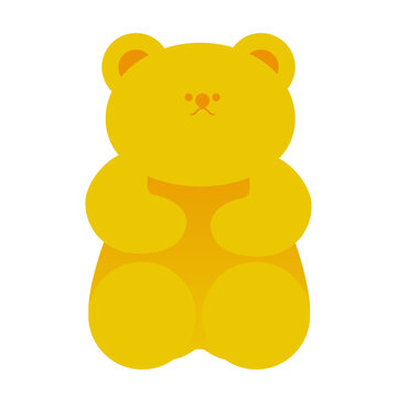 Cute Illustration Of Gummy Bear Cartoon Character