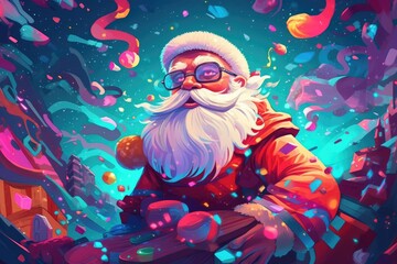 Christmas Illustrations for christmas themed card or season background