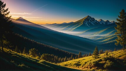 Landscape mountains nature beauty sunlight