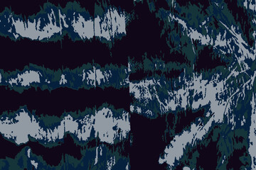 Vector Tie and Dye. Indigo Watercolor Texture. Handmade Artistic Wallpaper. Denim Tie Dye Wash. Ethnic Rustic Art Design. Space Dyed Background. African Fabric Print.