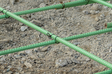 Epoxy coated rebar is used in concrete subjected to corrosive conditions.  These may include...