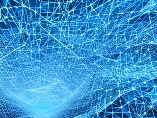 Futuristic background with blue vibing, data network, data, internet, information, artificial intelligence, investment market analysis,3d