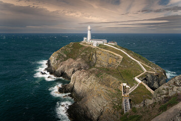 South Stack lighthouse Anglesey  - obrazy, fototapety, plakaty
