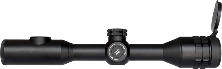 Cover open on a telescope rifle sights infrared sensor