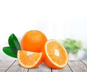 Fresh tasty juicy orange fruits