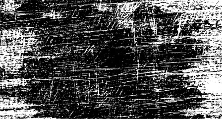 Scratched and Cracked Grunge Urban Background Texture Vector. Dust Overlay Distress Grainy Grungy Effect. Distressed Backdrop Vector Illustration. Isolated Black on White Background. EPS 10.