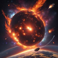 Explosion border isolated on transparent background 