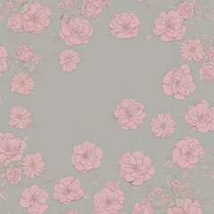 Peony border, palmateul frame