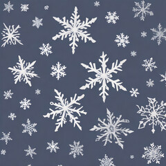 Fototapeta na wymiar Different snowflakes gray 