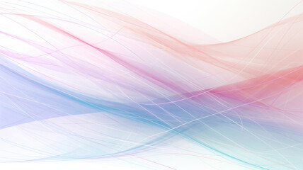 Delicate Pastel Lines on White Background