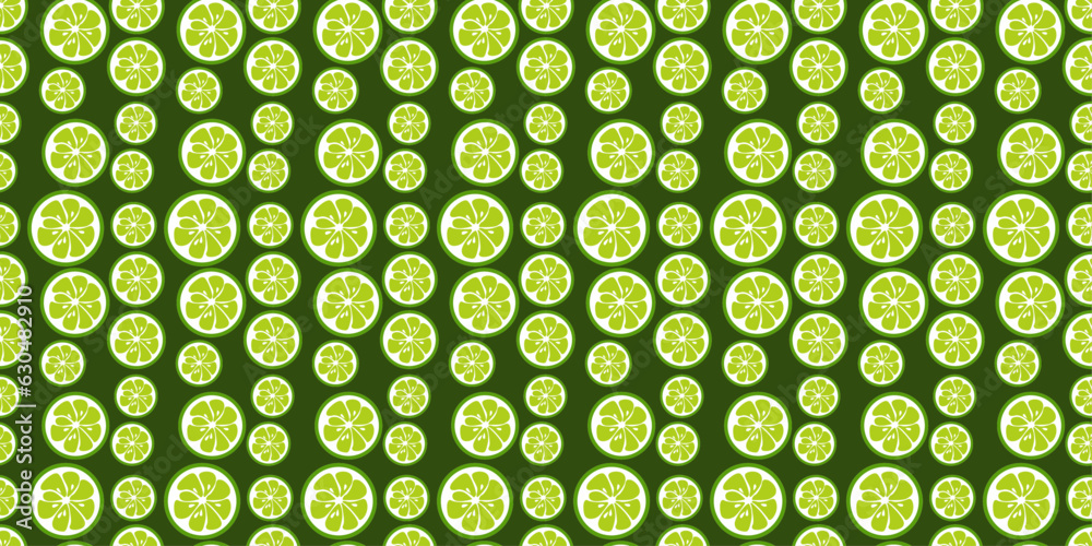 Poster lime slices, stylish pattern. seamless pattern print for textiles, pillows, clothes, background, pac