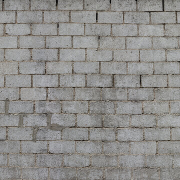 Texture de vieux mur en parpaings