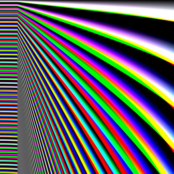 Green and black striped illustration
