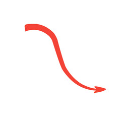 Red devil tail with arrow set