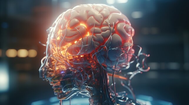 A synthetic brain is being created for future humanoid civilizations. 
