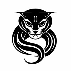 Fototapeta premium Cat Panther Jaguar Lynx Cougar Tiger Angry Predatory