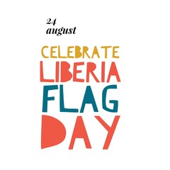 24 august celebrate Liberia flag day national international 
