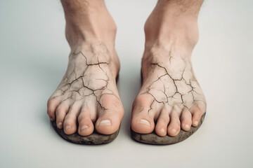 Fototapeta premium Close up rough-leg veins/varicose veins
