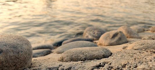 stones on the beach
