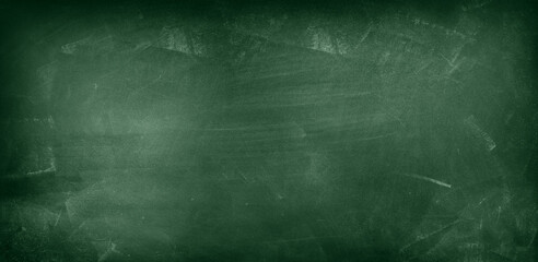 Chalk rubbed out on green chalkboard background © Stillfx