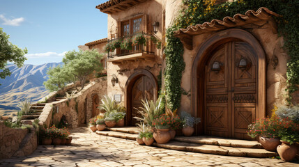 Fototapeta premium Provence streets. Generative AI