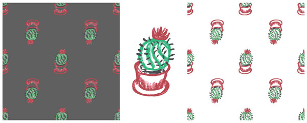 Set drawings with wax crayons. Print for cloth design, textile, fabric, wallpaper, wrapping paper