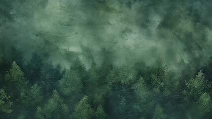 Fototapeta premium Forest Green Watercolor Texture Background. Generative AI.
