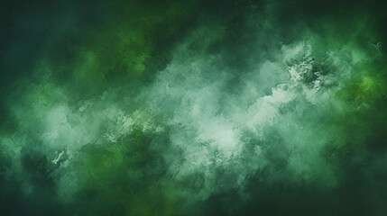 Fototapeta na wymiar Forest Green Watercolor Texture Background. Generative AI.